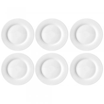 Jogo com 6 Pratos de Sobremesa Brizzard L’Hermitage 20,2 cm