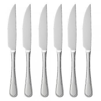 6 Facas de Churrasco 22,5 cm Ouro Preto