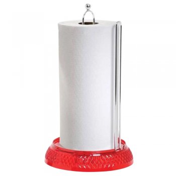 Porta Papel Toalha – Diamante – Base Vermelha