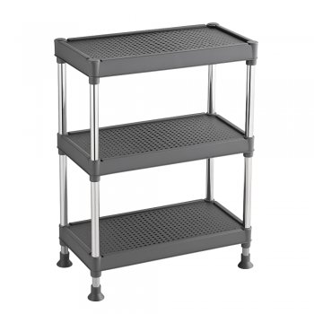 Prateleira Multiuso Reforçada 3 Andares - Chumbo