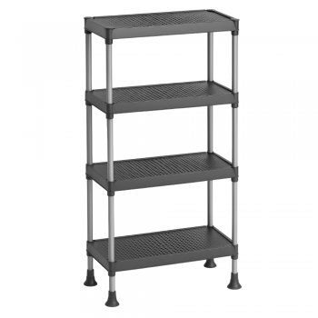 Prateleira Multiuso Reforçada 4 Andares - Chumbo