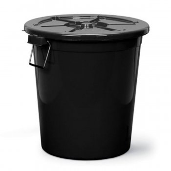 Kit 2 Cestões 50 Litros com Tampa, Trava e Alça de Aço