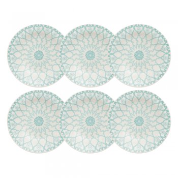 Jogo 6 Pratos Fundos Donna Mandala