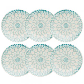 Jogo 6 Pratos Rasos Donna Mandala