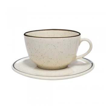  Xícara Grande 200 Ml Com Pires Unni Brisa