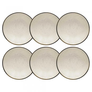 Jogo 6 Pratos Fundo Unni Brisa