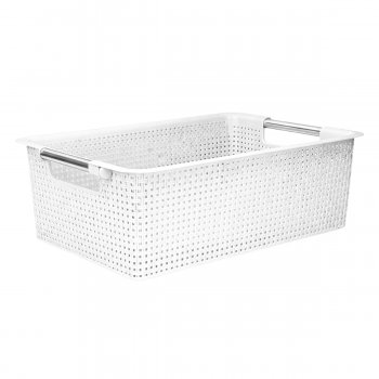 Cesto N°05 Organizador Rattan - Branco